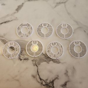 3 FOR 30 GREY baby clothing dividers for closet